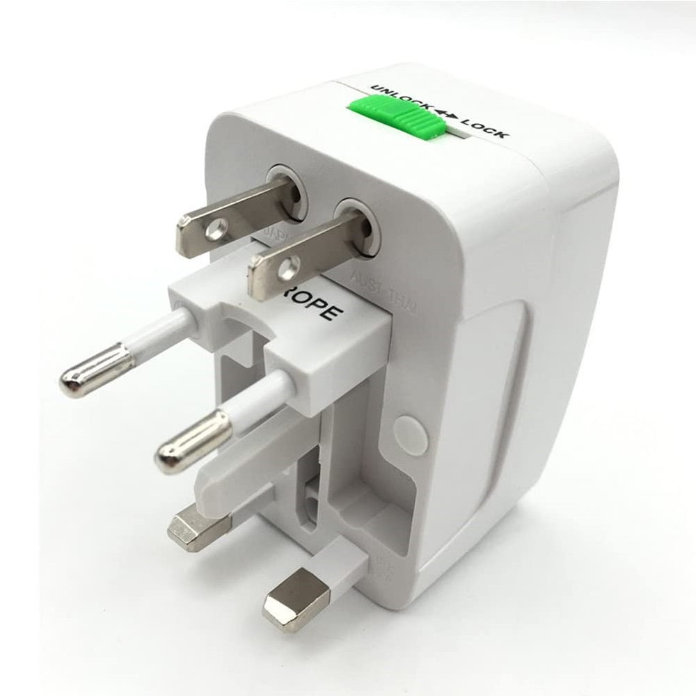 Adaptador Universal Tomada Para Viagem Padrão Internacional Eua Europa